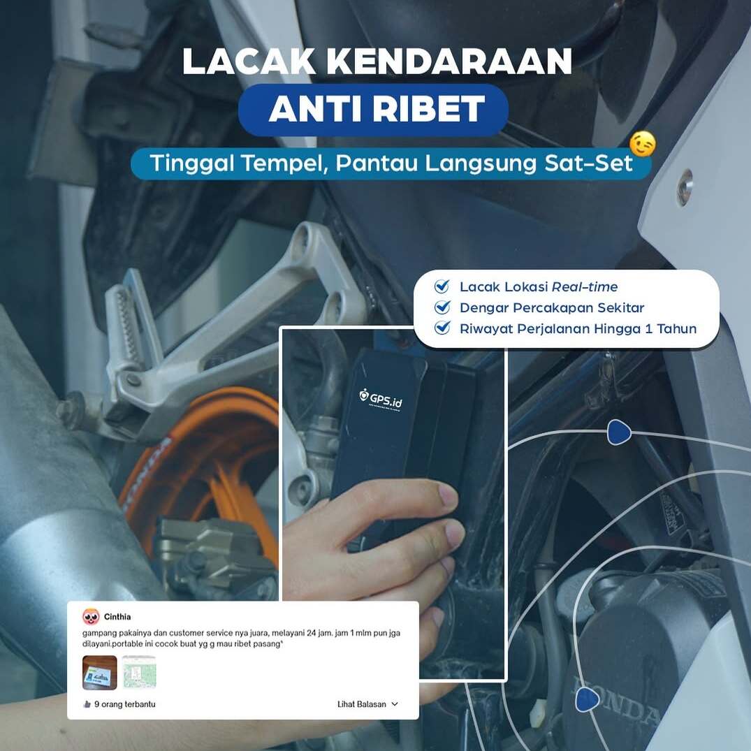 Lacak Kendaraan Anti Ribet dengan GPS Portable dari GPS.id by Superspring