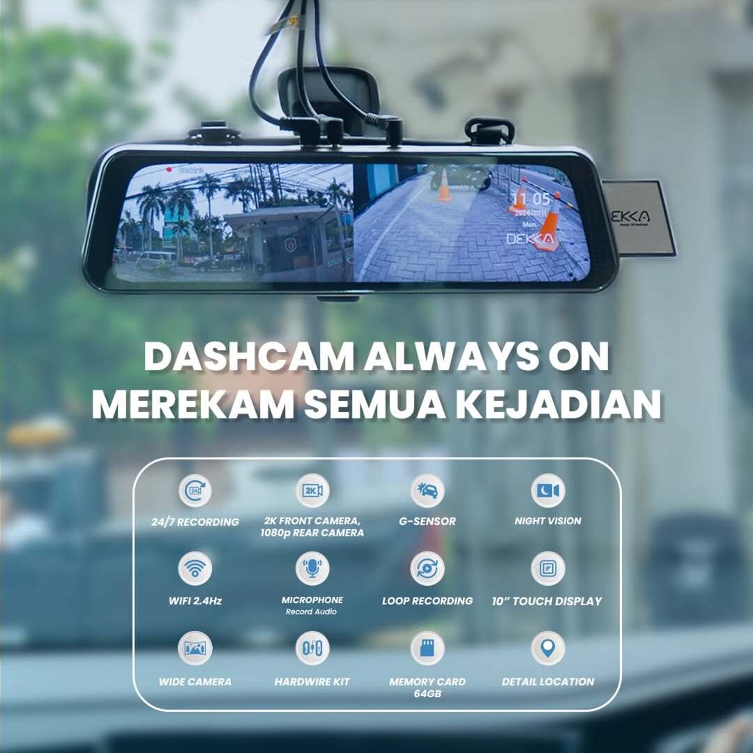 DK-25: Dashcam Always On yang Siap Merekam Setiap Detik Perjalanan Anda