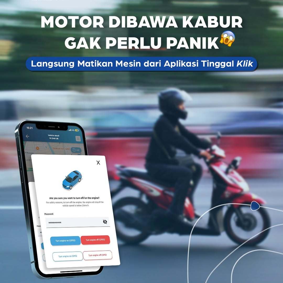 Fitur “Matikan Mesin” di Aplikasi GPS.id: Solusi Cepat Saat Terjadi Curanmor