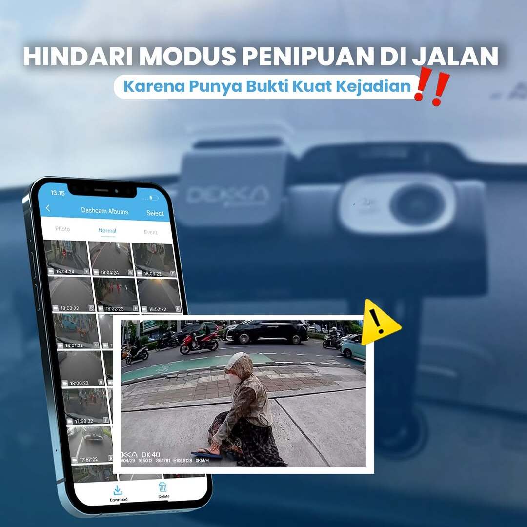Hindari Modus Penipuan di Jalan dengan Bukti Kuat dari Always On Dashcam DEKKA