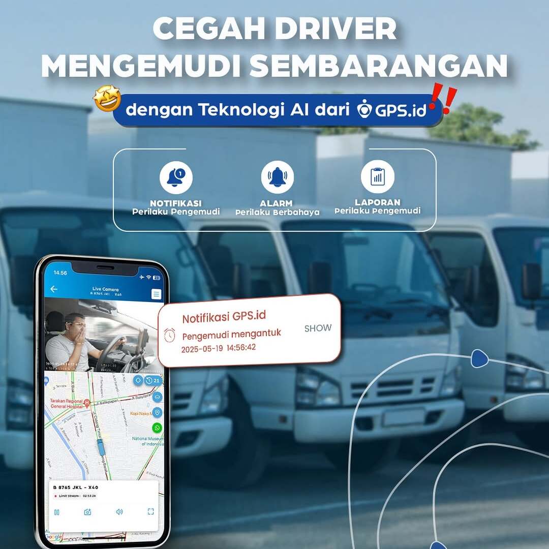 Cegah Driver Mengemudi Sembarangan dengan Teknologi AI dari GPS.id