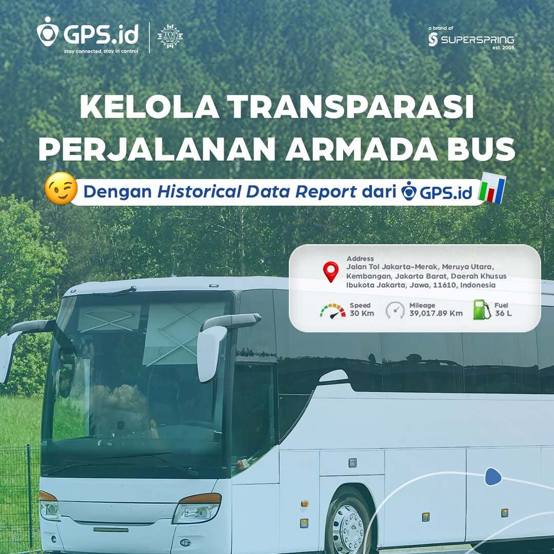 Kelola Transparansi Perjalanan Armada Bus dengan Historical Data Reports GPS.id