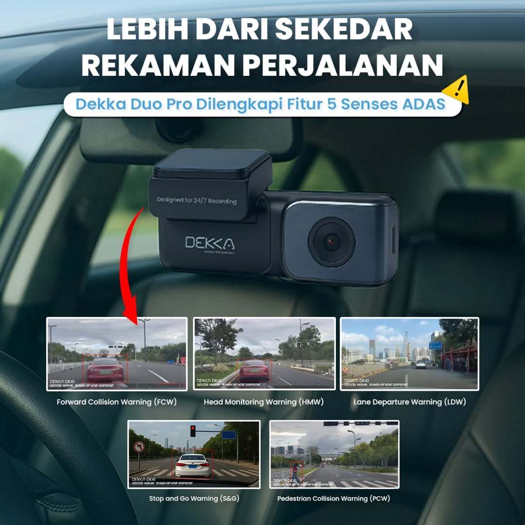 Lebih dari Sekadar Rekaman Perjalanan, DEKKA Duo Pro Hadir dengan Fitur 5 Senses ADAS untuk Keamanan Maksimal