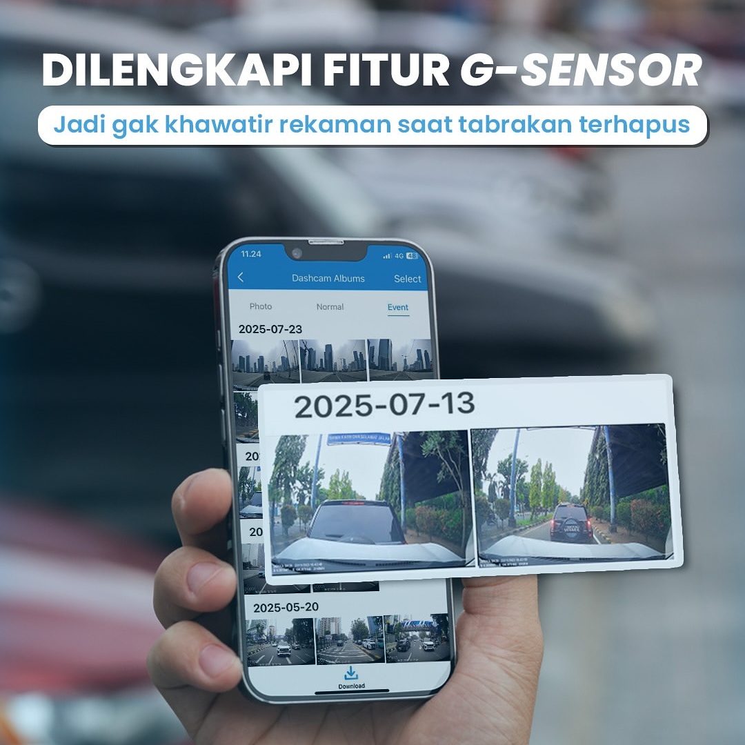 Aman dari Kehilangan Rekaman, DEKKA Dilengkapi Fitur G-Sensor yang Lindungi Bukti Saat Tabrakan