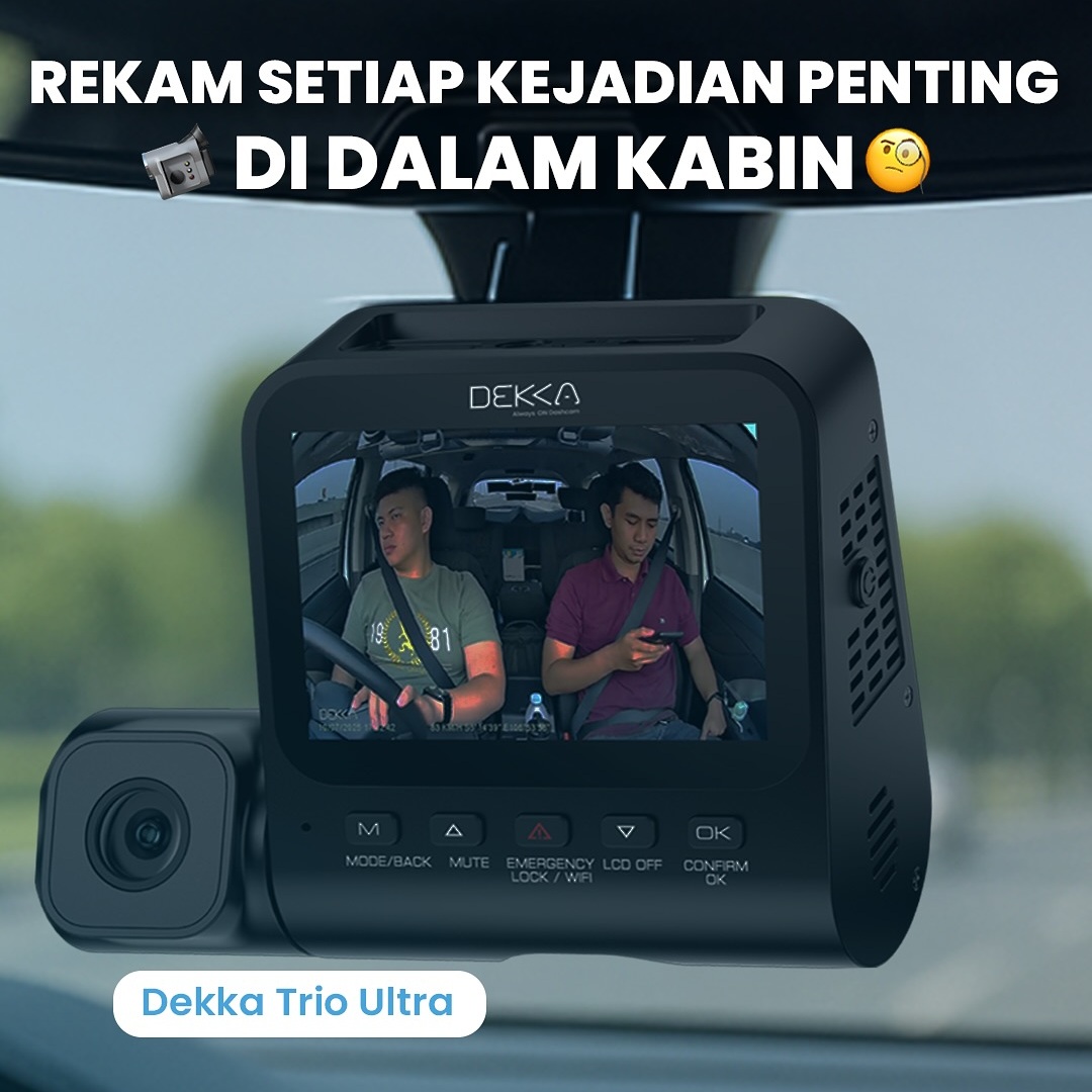 Dekka Trio Ultra: Solusi Cerdas Merekam Setiap Momen Penting di Dalam Kabin
