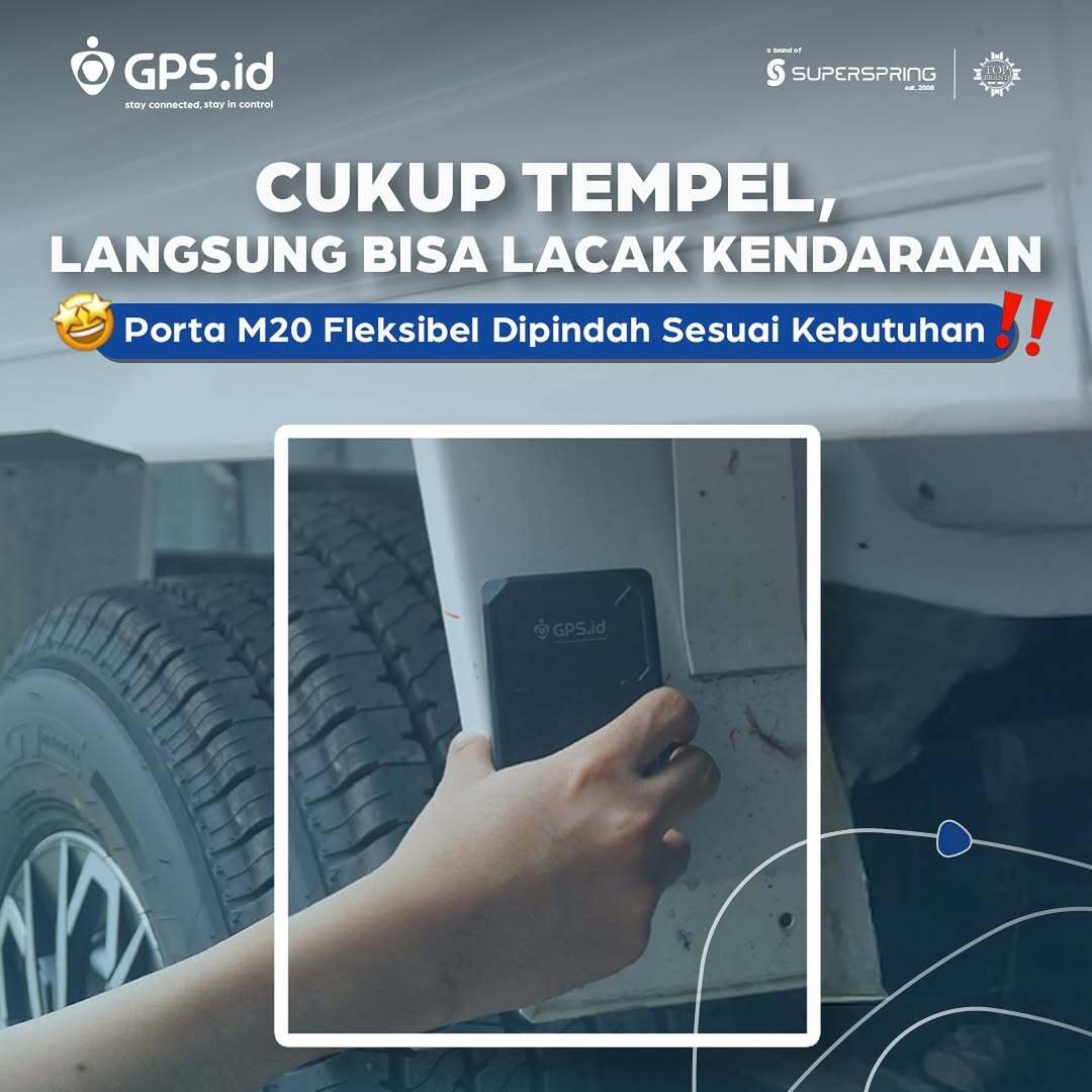 Cukup Tempel, Kendaraan Langsung Terlacak: Solusi Praktis dengan Porta M20 dari GPS.id