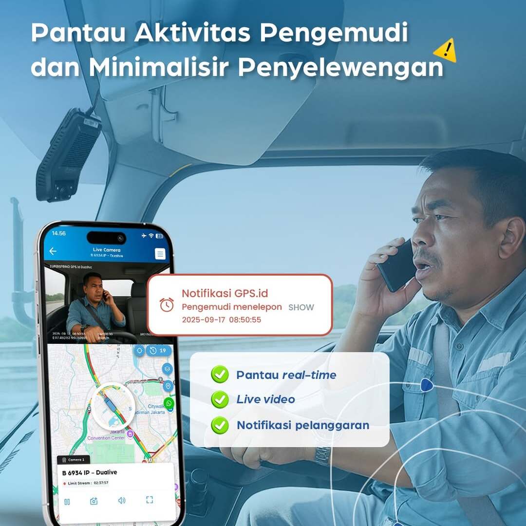 Pantau Aktivitas Pengemudi Secara Real-Time, Cegah Penyimpangan Sejak Dini